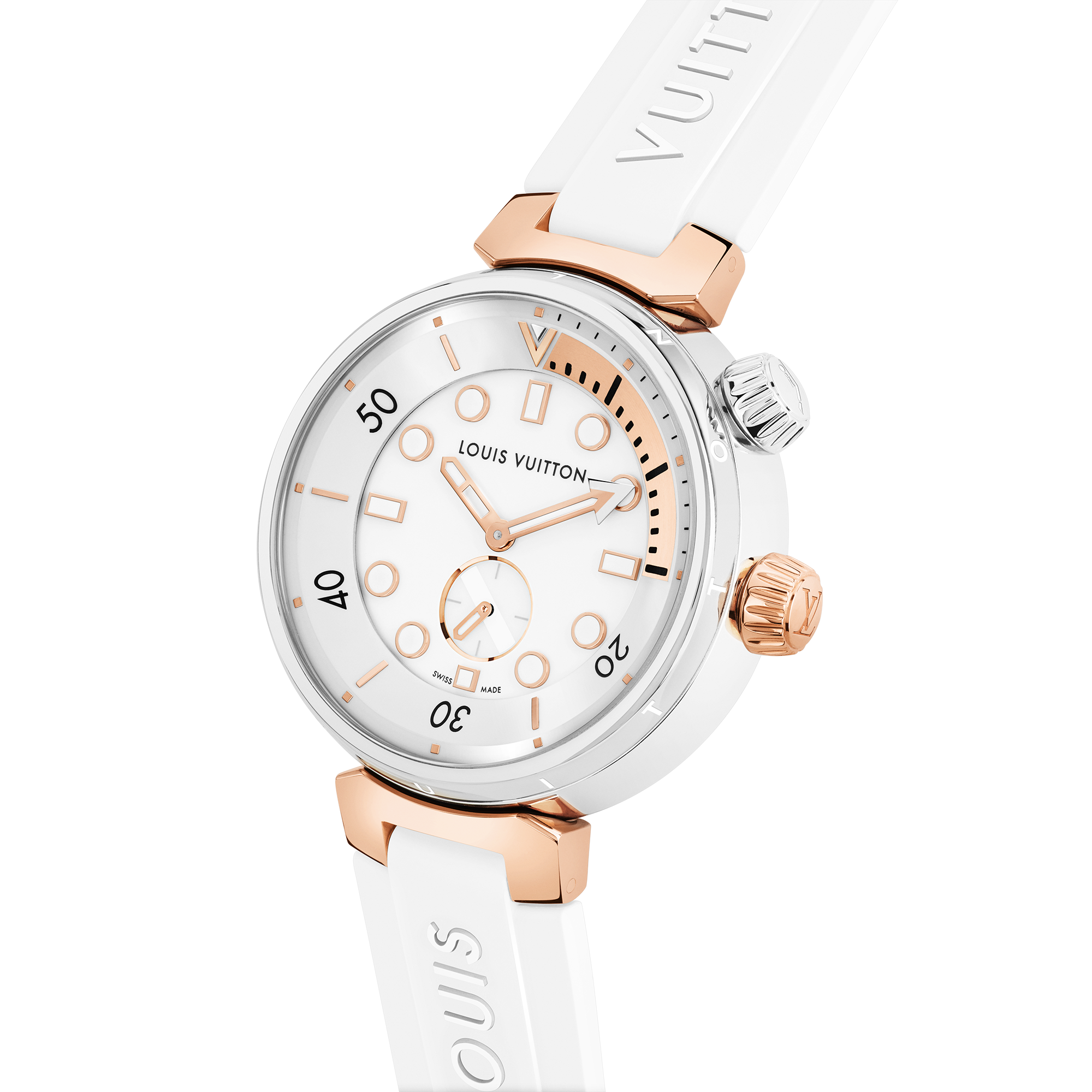 Tambour Street Diver, Quartz, 39.5mm, Steel and Rose Gold